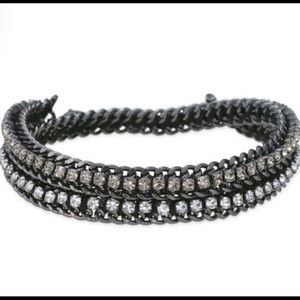 Stella & Dot Hematite Cupchain Bracelet